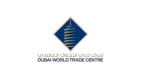 Dubai World Trade Centre logo representing a leading global exhibitions and events hub in Dubai